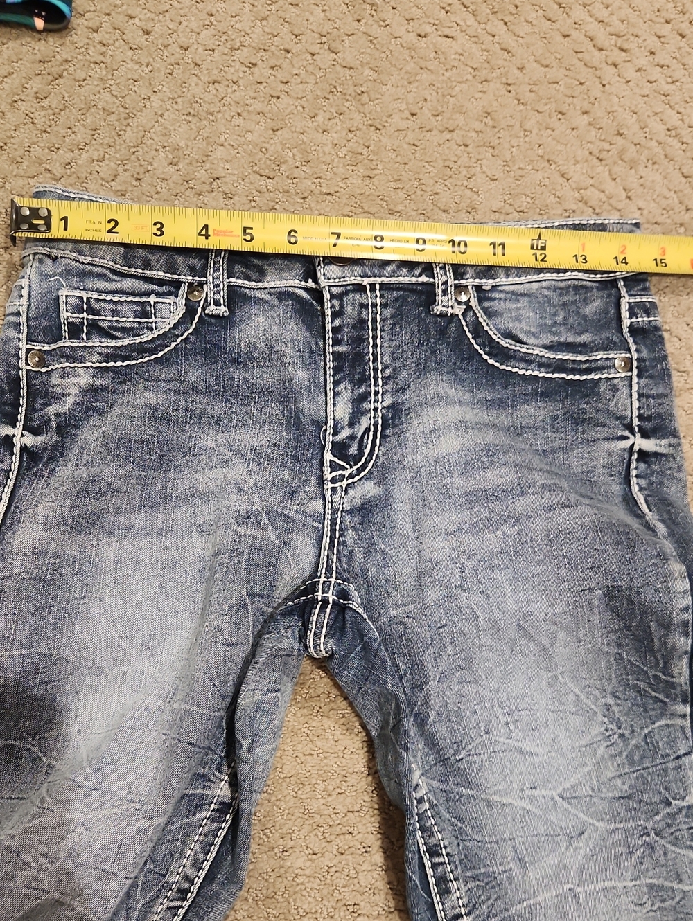 NEW True Luck Women’s Skinny Jeans in Washed Blue 11/12 - Picture 5 of 10